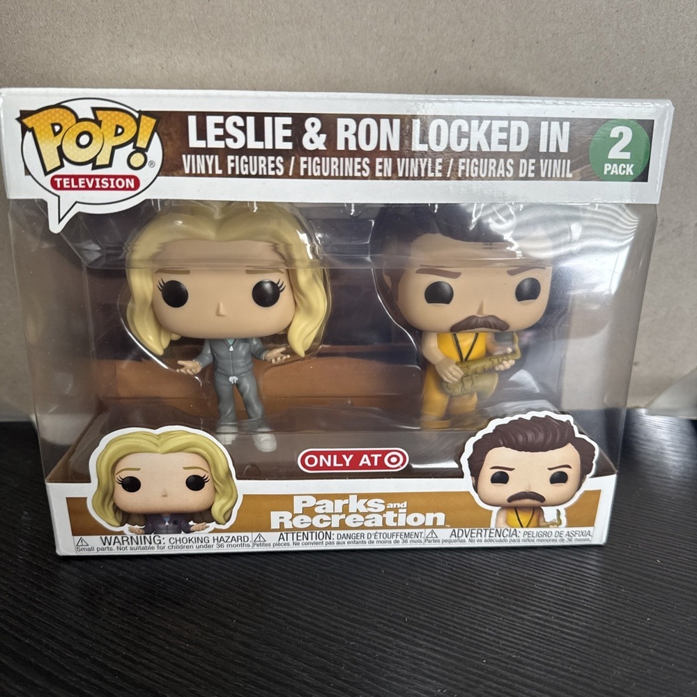 Funko Pop! Television Parks and Recreation Leslie & Ron Locked In‎ 2-Pack